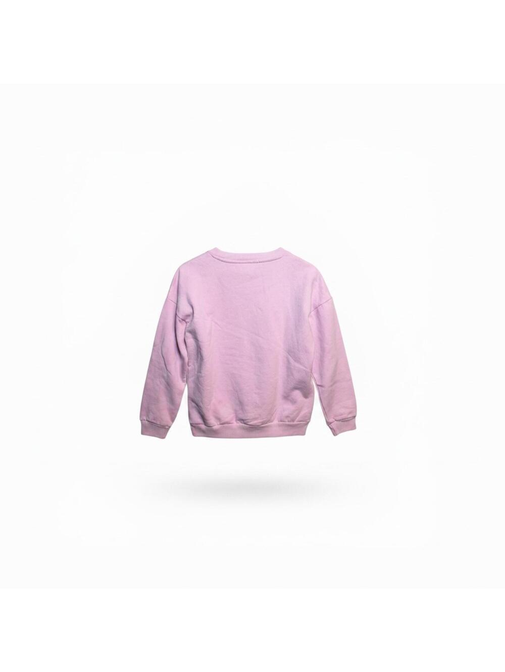 Retro Strawberry Shortcake & Custard the Cat Pink Crewneck Sweatshirt, Size S - Picture 3 of 4